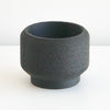 Black Cedar planter with a textured finish