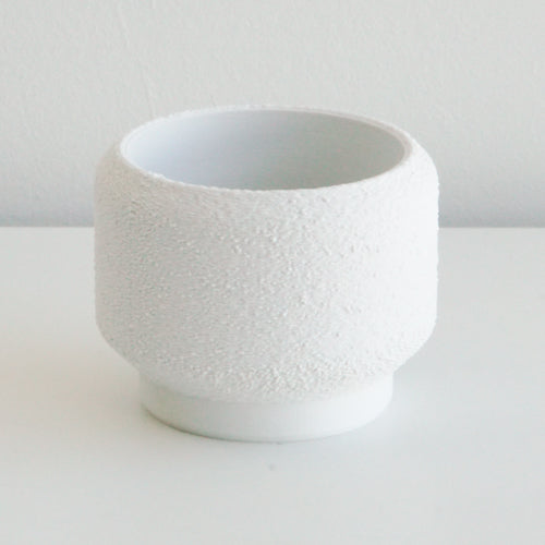 White Cedar planter with a textured finish