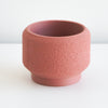 Salmon Cedar planter with a textured finish