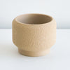 Tan Cedar planter with a textured finish