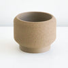 Mocha Cedar planter with a textured finish