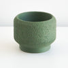 Olive Cedar planter with a textured finish