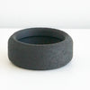 Black Cedar saucer with a textured finish