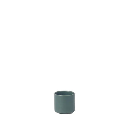 Small matte green Grove cover pot