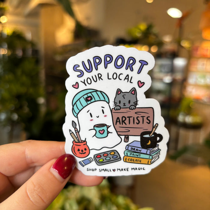 Support Local Artists Vinyl Sticker