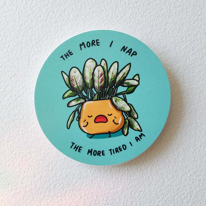 The More I Nap Vinyl Sticker