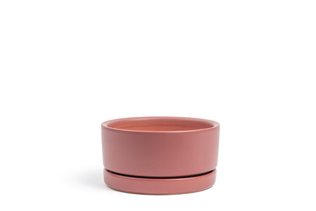 Dusty Rose Momma Pots low bowl with water tray