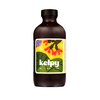 Brown glass bottle of Kelpy Plant Growth Booster with a yellow label