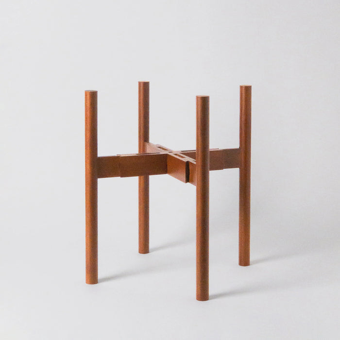 Medium stain bamboo plant stand