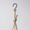 Hanging planter rope and hook